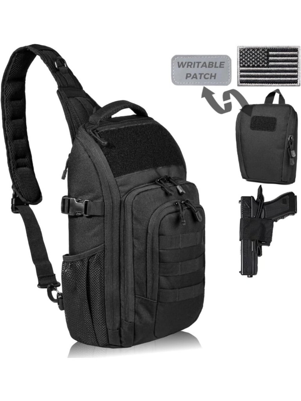 Tactical EDC Sling Backpack 10L | Military Concealed Carry Bag for Hiking